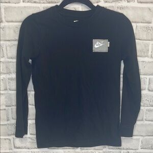 Nike Kids Black Long Sleeve Tee Boys Size M
